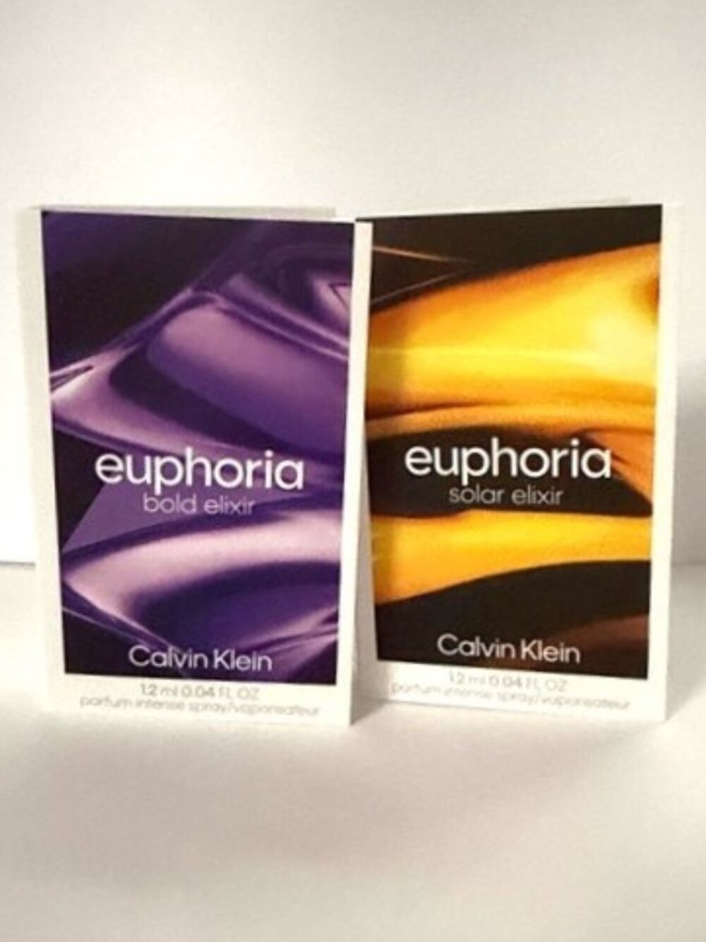 Calvin Klein perfume vails cards lot of 2